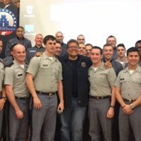 Jimmy John Liautaud with Army Cadets